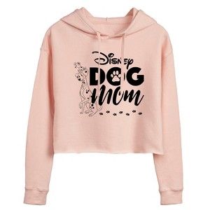 Women's - Disney - Cats & Dogs Cropped Graphic Hoodie - 1 of 3