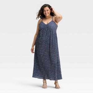 Women's Pleated Maxi Dress - A New Day™ - 1 of 3