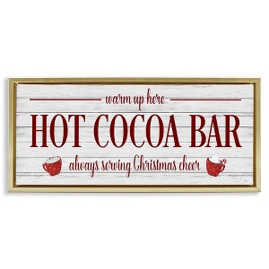 Stupell Industries Hot Cocoa Bar Winter Beverage, 25" x 11" - 1 of 4