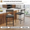 3-Piece Bar Table and Chairs, 3 Storage Shelves, Tall Kitchen Breakfast Nook, Space-Saving and Modern Design, for Breakfast Nook, Apartment - 4 of 4