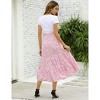 Maternity Dress High Waist Maternity Patchwork Long Skirt - 3 of 4