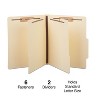 MyOfficeInnovations Paperboard Classification Folders 2/5 Top Tab Ltr 2 Div Manila 10/BX 384872 - 2 of 4