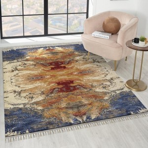 Luxe Weavers Abstract Modern Fringed Premium Indoor Area Rug - 1 of 4