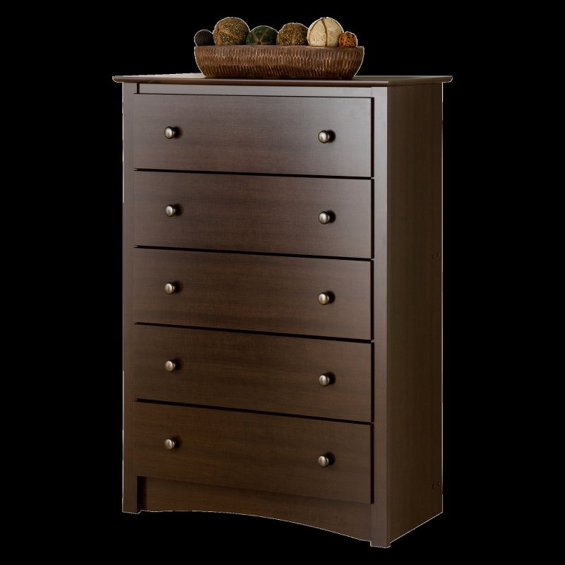 Fremont 5 Drawer Chest of Drawers Brown - Prepac, 5 of 6