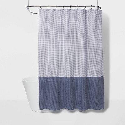 Colorblock Dot Shower Curtain Blue - Project 62™