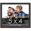 PosterPalooza | Photo Size Textured Brown Picture Frame - UV Acrylic, Foam Board Backing, Hanging Hardware - 2 of 4