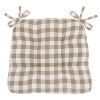 Kate Aurora Set of 2 Country Farmhouse Plaid Stain/Water Resistant Chair Cushions - 3 of 3