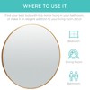 Best Choice Products 36in Framed Round Bathroom Vanity Wall Mirror w/ Anti-Blast Film - 4 of 4