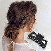 Unique Bargains Frosted Monster Hair Clips Black 1 Pc - 2 of 4