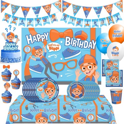 Treasures Gifted Blippi Party Supplies Ultimate Set for 24 Guests