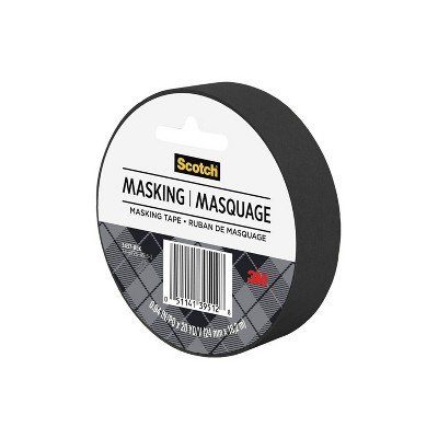 Shurtape Colored Masking Tape .94 X 60 Yards Black 959220 : Target