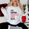 Christmas Music Helps - Women's Graphic Sweatshirt - 3 of 4