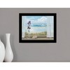 HomeRoots Irises on Windowsill Black Framed Print Wall Art - 2 of 4