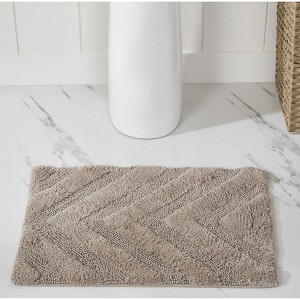 Hugo 100% Cotton Tufted Solid Non-Slip Backing 3 Piece Bath Rug Set - Better Trends - 1 of 4