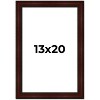 PosterPalooza | Distressed Brown Picture Frame - UV Acrylic, Foam Board Backing, Hanging Hardware - 2 of 4