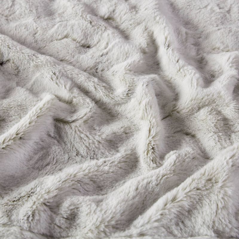60"x70" Oversized Marselle Faux Fur Throw Blanket - Madison Park , 5 of 7