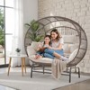 Buenhomino 2-Person Egg Chair Glider Rocking Chair - 2 of 4