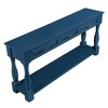 NicBex Console Table Long Wood Entryway Table with 3 Drawers and 1 Bottom Shelf Hallway Table Narrow Side Table for Living Room - 3 of 4