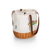Picnic Time Friends Central Perk Coronado Canvas and Willow Basket Tote - 3 of 4
