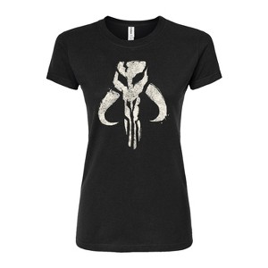Women's - Star Wars - The Mandalorian Mando Icon Fitted Graphic T-Shirt - 1 of 3