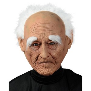 Seasonal Visions Mens Old Man Grandpa Costume Mask - 14 in. - Beige - 1 of 1