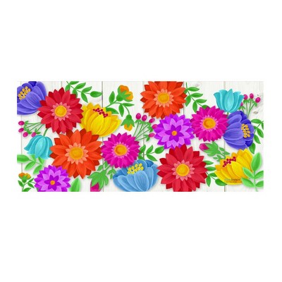 Evergreen Flag Bring Me Flowers Sassafras Switch Mat 10 x 22 Inch Interchangeable Door and Floormat for Homes Gardens and Yards