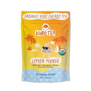 Kubo Tea Organic High Caffeine Tropical Citrus Blend Lemon Mango Black ...