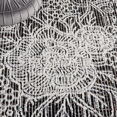 Handmade Black Wool 6' x 9' Tufted Area Rug