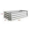TUYOHW Metal Raised Garden Bed,Rust-Proof Outdoor Planter Box for Vegetables Flowers Herbs,Easy 10 Min Assembly - 3 of 4