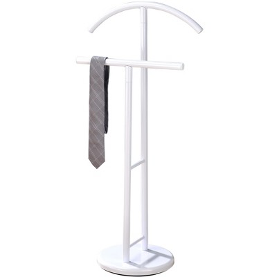 Meadut White Metal Suit Wardrobe Valet Stand