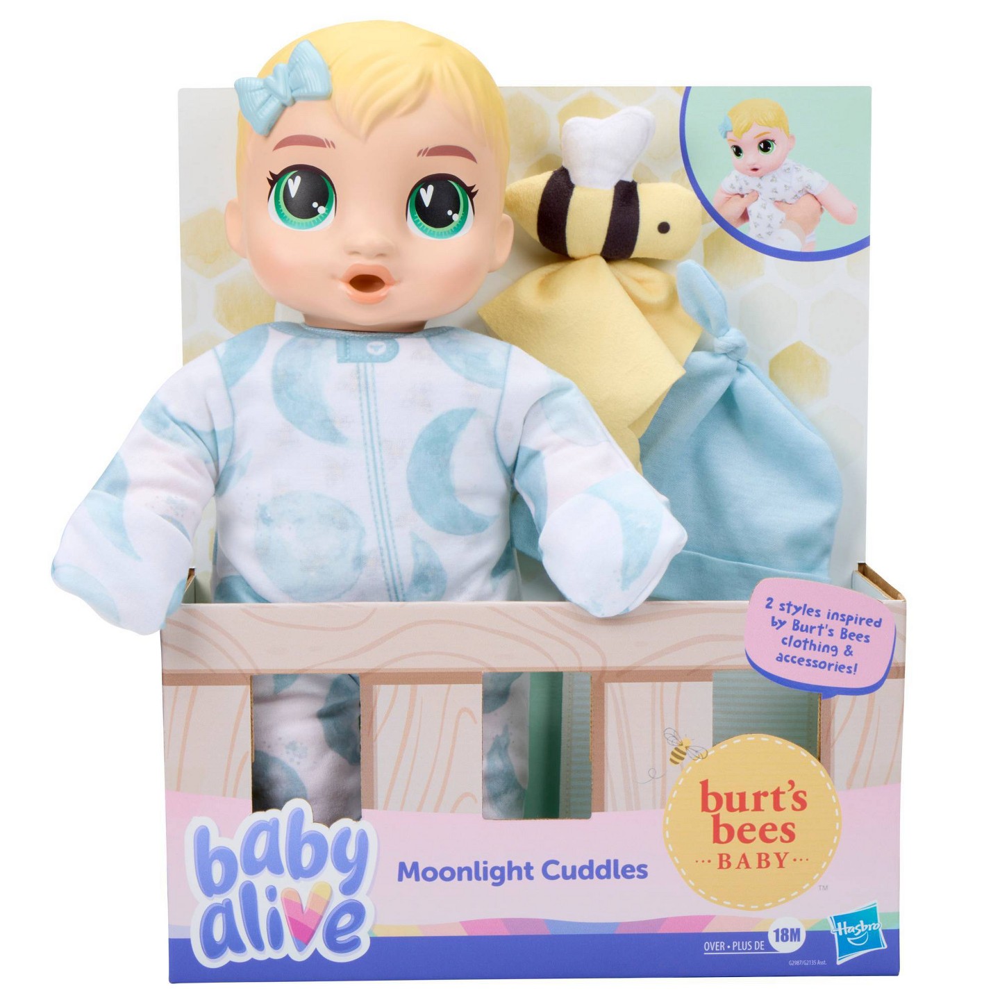 Детские куклы Baby Alive Moonlight Cuddles Blonde Hair — фото 1