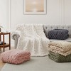 Peace Nest Handmade Chunky Knit Chenille Yarn Throw Blanket 50"x60" - 2 of 4