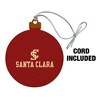 Santa Clara University Primary Logo Wood Christmas Tree Holiday Ornament - 2 of 4