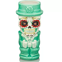 Beeline Creative Geeki Tiki Day Of The Dead Sugar Skull Man 18 Ounce Ceramic Mug