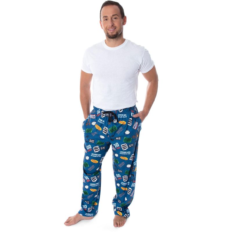 Seinfeld TV Series Men's Allover Themed Pattern Adult Sleep Pajama Pants, 4 of 5