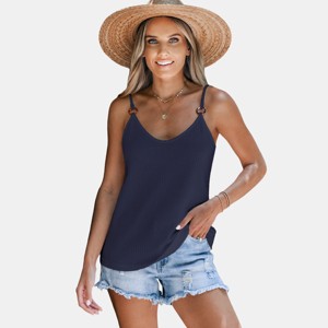 Women's Textured O-Ring Cami - Cupshe - 1 of 4