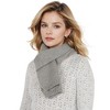 Anna-Kaci Solid Color Knitted Scarf Winter Neck Warm Wrap Stylish Cold Weather Accessory for Women - 4 of 4