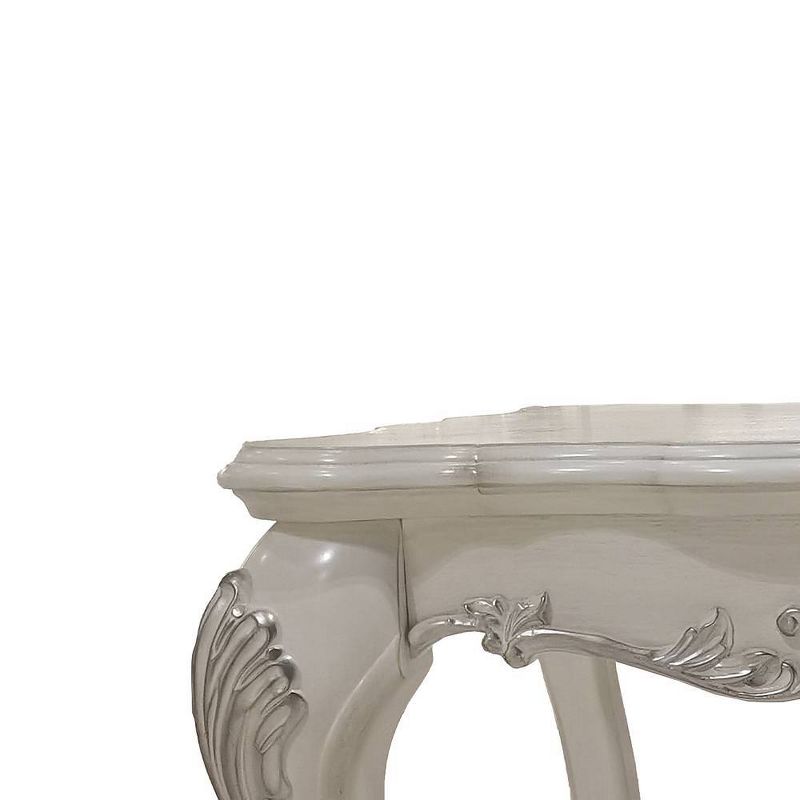 28.3&#34; Dresden Accent Table Bone White Finish - Acme Furniture, 4 of 9