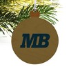 California State University Monterey Bay Secondary Logo Wood Christmas Tree Holiday Ornament - 4 of 4