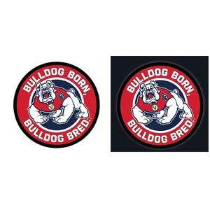 LED Wall Decor, College Football Round, Fresno State, Bulldog Born Bulldog Bred - 1 of 4