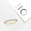 EVERLY JEWELRY | Yellow Plated Sterling Silver 1/5 CT TDW Diamond Anniversary Band - 4 of 4