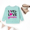 The Juniper Shop Live Love Gymnastics Youth Sweatshirt - 3 of 4