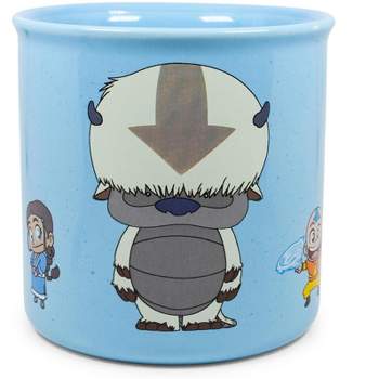 Silver Buffalo Avatar: The Last Airbender Chibi Character Ceramic Camper Mug | Holds 20 Ounces