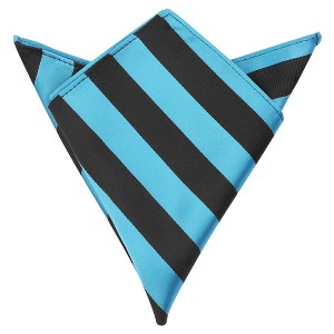 Elerevyo Men's Stripe Twill Textured Pocket Handkerchief - 1 of 4
