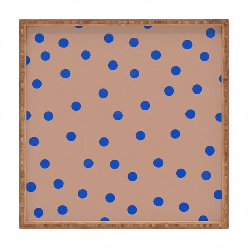 Garima Dhawan vintage dots Square Bamboo Tray - Deny Designs - image 1 of 2