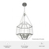 Hunter Fans 15.5" Indria Ceiling Light Brushed Nickel Pendant with Clear Seeded Glass Shade for Indoor Use - 4 of 4