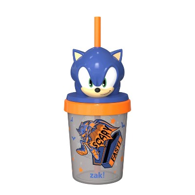 Zak Designs 13 fl oz Super Sonic Polypropylene Sipper Tumbler Blue/Black