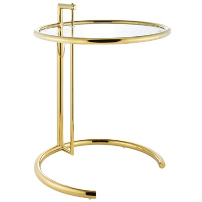 Eileen Gold Stainless Steel End Table Gold - Modway