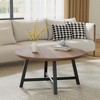 Garvee Round Coffee Table 36" Center Table, Circle Coffee Table Industrial Center Tables with Adjustable Feet - 2 of 4