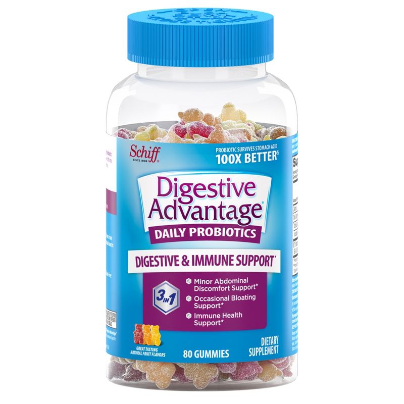 Digestive Advantage Probiotic Gummies - Fruit Flavors, 1 of 8